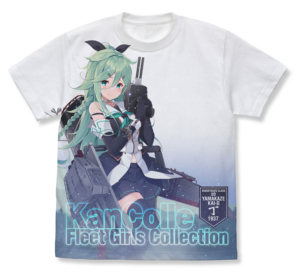 艦隊これくしょん -艦これ- 山風改ニ丁 フルグラフィックTシャツ/WHITE-L（再販）[コスパ]《０５月予約》
