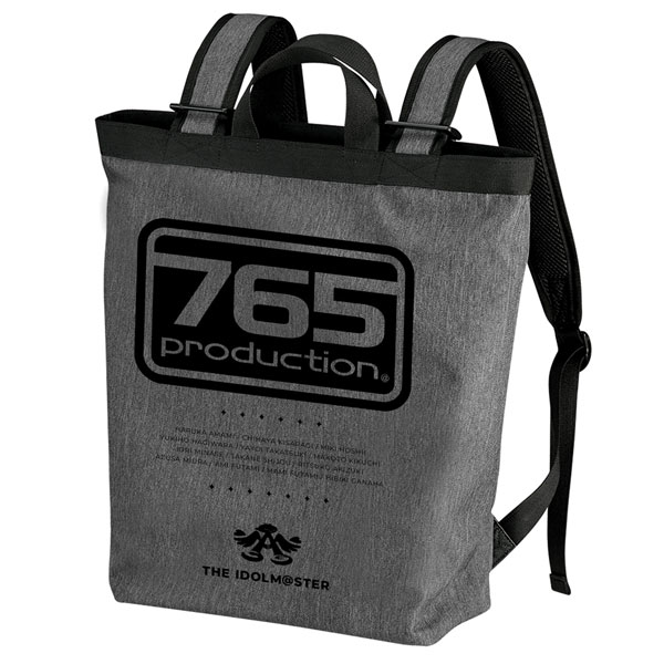 アイドルマスター 765PRO ロゴ 2WAYバックパック/HEATHER CHARCOAL（再販）[コスパ]《発売済・在庫品》