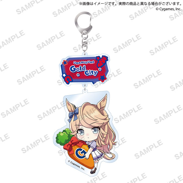 ウマ娘 プリティーダービー むぎゅみにアクリルキーホルダー ゴールドシチー[ブシロードクリエイティブ]《在庫切れ》