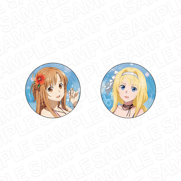 SAO ソードアート・オンライン 10th 缶バッジセット アスナ&アリス A ソードアート・オンライン カンバッジセット アスナ＆アリス B 10th
