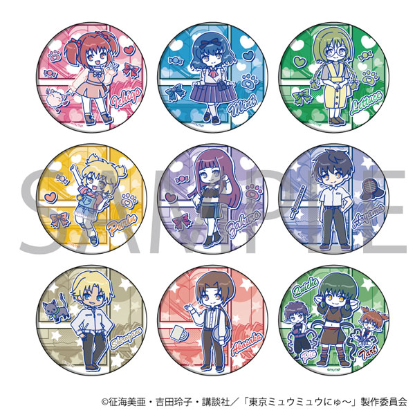 缶バッジ「東京ミュウミュウ にゅ～」02/Candy art 9個入りBOX[A3