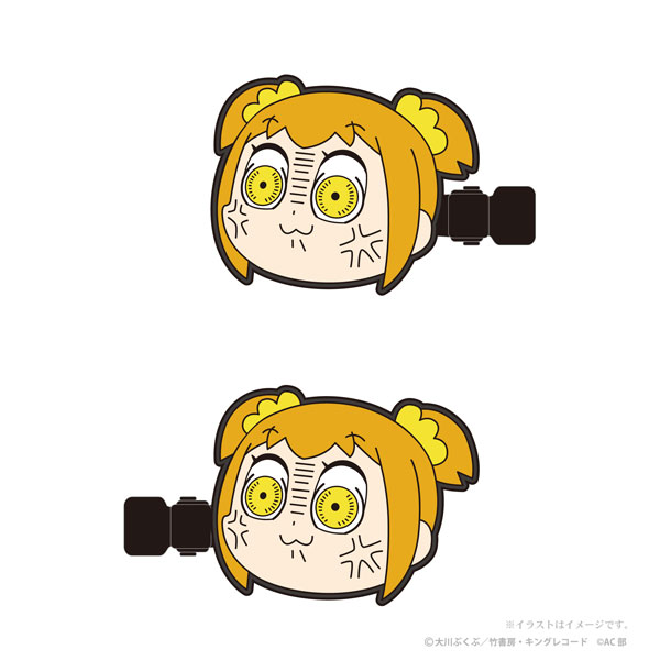 きゃらぱち！ ポプテピピック 前髪クリップ(怒ったポプ子)[グレイ