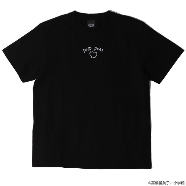 めぞん一刻 PIYO PIYO 刺繍Tシャツ ブラック L（再販）[ナタリーストア]《０９月予約》