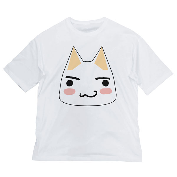 どこでもいっしょ トロ フェイス ビッグシルエットTシャツ/WHITE-L[コスパ]