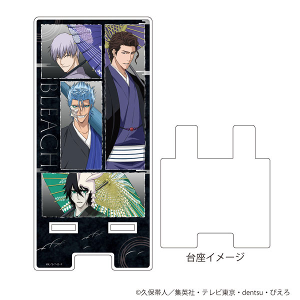 スマキャラスタンド「BLEACH」02/藍染惣右介＆市丸ギン＆ウルキオラ＆グリムジョー 番傘ver.(描き下ろし)[A3]《在庫切れ》