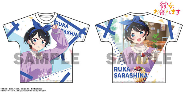 彼女、お借りします フルグラフィックTシャツ 更科瑠夏 L[システムサービス]《在庫切れ》