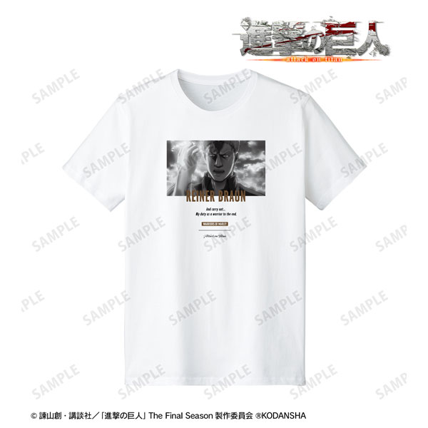 進撃の巨人 ライナー 台詞Tシャツ レディース M[アルマビアンカ]《在庫切れ》