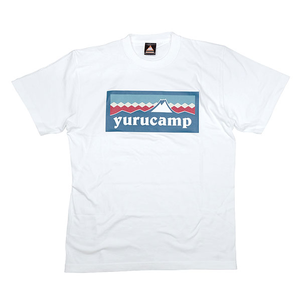 ゆるキャン△ ふじさんロゴ Tシャツ リン M ホワイト[アクロス