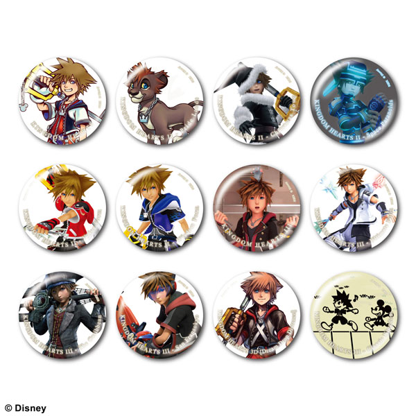 キングダムハーツ3 ピンバッジコレクション Vol.1 Vol.2 BOX キングダム ハーツ カンバッジコレクション 〈ソラ〉 vol.1 12個入り