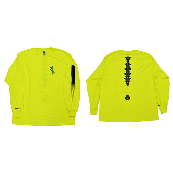 サイバーパンク エッジランナーズ ロングTシャツ DavidのBackbone Cyberware Yellow [L][グッドスマイルカンパニー]《１１月予約》