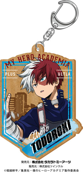 僕のヒーローアカデミア ウッドプレートキーホルダー 轟焦凍[タカラトミーアーツ]《在庫切れ》