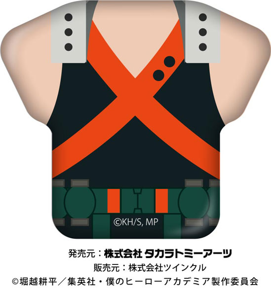 僕のヒーローアカデミア Tシャツ缶バッジ 爆豪勝己A[タカラトミーアーツ]《在庫切れ》
