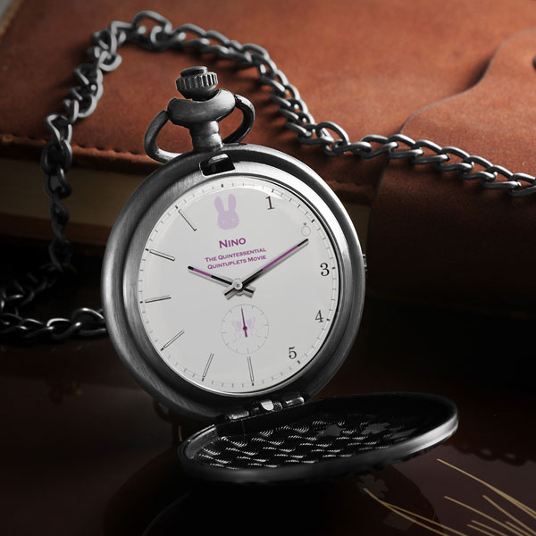 特典】映画「五等分の花嫁」 スモールセコンド付き懐中時計 ニ乃モデル