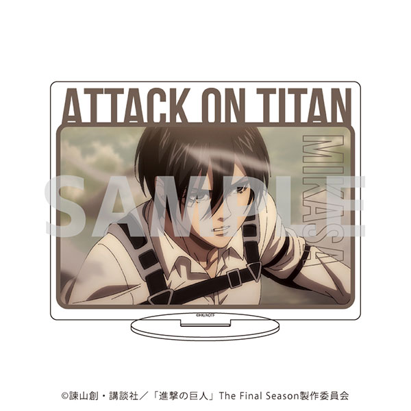 進撃の巨人 場面写アクリルブロック ミカサ TVアニメ『進撃の巨人』アクリルブロック ミカサ｜アニメバコ