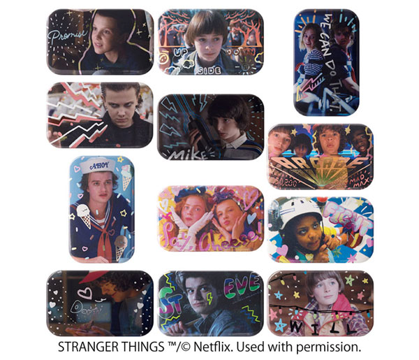 Stranger Things スクエアカンバッジコレクション 12個入りBOX[エンスカイ]《１２月予約》