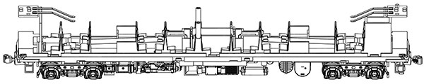 TW-K20-DT19M キハ20系用動力ユニット(DT19)前灯・標識灯用LED基板付[トラムウェイ]