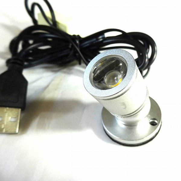LED小型スポットライト(USB) マメスポ1灯 電球色[S.Trading]《０９月予約》