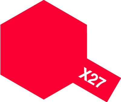 エナメル X-27 クリヤーレッド[タミヤ]《在庫切れ》