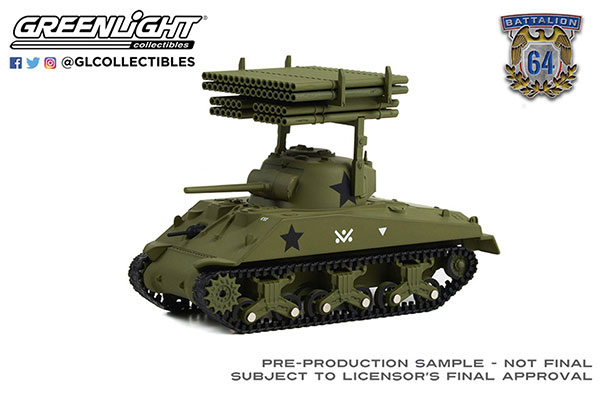 1/64 Battalion 64 - 1945 M4 Sherman Tank - U.S. Army World War II - 40th Tank Battalion, 14th Armored Division《在庫切れ》