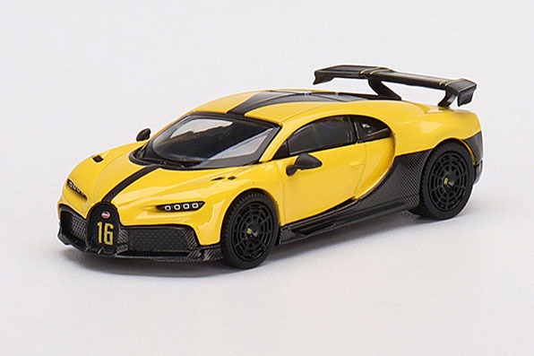 1/64 ブガッティ シロン ピュールスポール イエロー(左ハンドル)[MINI GT]《在庫切れ》