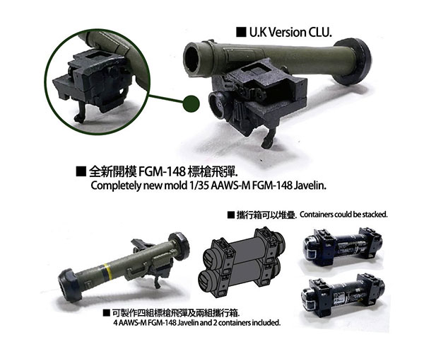 1/35 発展型中距離対戦車兵器システム FGM-148 ジャベリン プラモデル