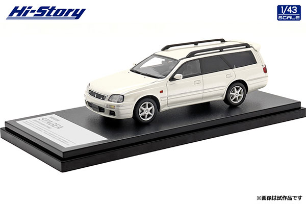 1/43 NISSAN STAGEA 25t RS FOUR S (1998) ホワイトパール[ハイ