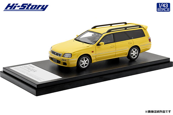 1/43 NISSAN STAGEA 25t RS FOUR S (1998) ライトニングイエロー[ハイ