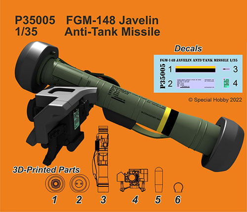 1/35 FGM-148ジャベリン・対戦車ミサイル[CMK]《在庫切れ》