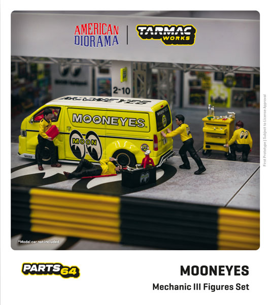 1/64 Figures Set Mechanic III Set Mooneyes[Tarmac Works