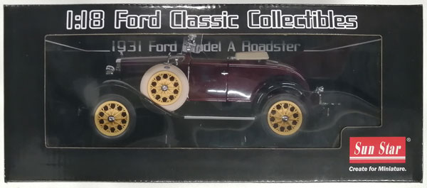 在庫好評サンスター 1/18 1931 フォード Model A Roadster 6120 T55 サンスター