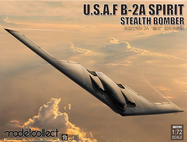 1/72 U.S.A.F. B-2A スピリット ステルス爆撃機 1/72 B-2A スピリット ステルス爆撃機+MK84x16 プラモデル
