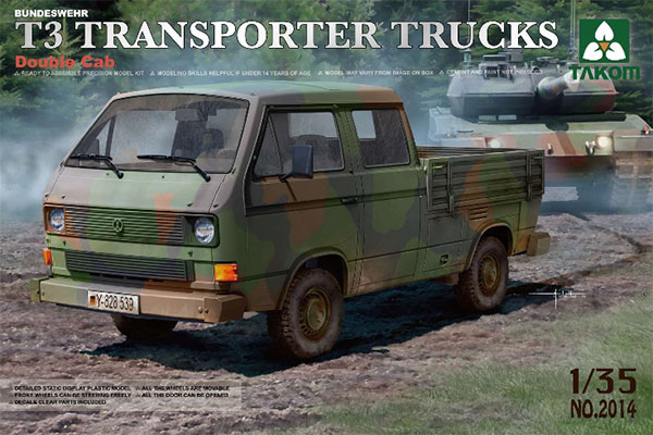 1/35 ドイツ連邦軍 T3 トランスポルター トラック (ダブルキャブ) プラモデル（再販）[TAKOM]《０９月予約》