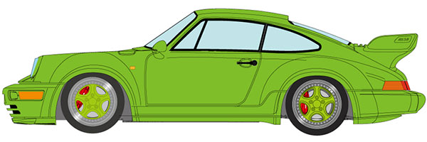 1/43 ポルシェ 911(964) カレラ RS 3.8 1993 ブライトグリーン[メイクアップ]《１１月予約》
