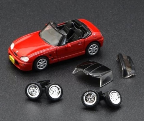 1/64 スズキ カプチーノ 1998 レッド RHD（再販）[BM CREATIONS]《在庫切れ》