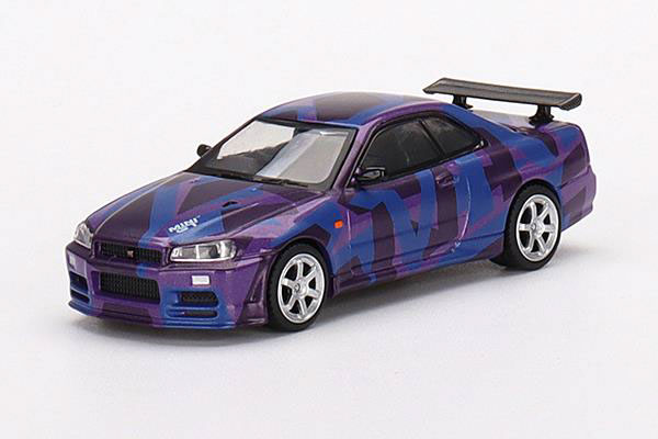 1/64 Nissan スカイライン GT-R R34 Vスペック II MINI GT デジタル