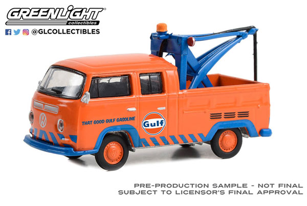 1/64 1970 Volkswagen Double Cab Pickup With Drop in Tow Hook - Gulf Oil ‘That Good Gulf Gasoline’[グリーンライト]《０３月仮予約》
