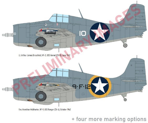 1/48 F4F-4 ワイルドキャット 「初期型」 プロフィパック プラモデル[エデュアルド]《１１月予約》