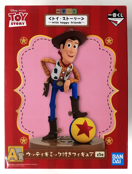 【中古】(本体A/箱B)一番くじ 〈トイ・ストーリー〉～With happy friends～ A賞 ウッディ ギミック付きフィギュア (プライズ)[BANDAI SPIRITS]《発売済・在庫品》