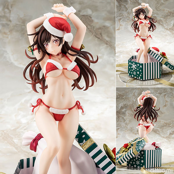 彼女、お借りします 水原千鶴 サンタビキニdeふわもこフィギュア 2nd Xmas 1/6 完成品フィギュア[箱入り娘]《０８月予約》