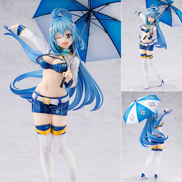 【中古】KDcolle この素晴らしい世界に祝福を！　アクア レースクイーンver. 1/7 完成品フィギュア[KADOKAWA]