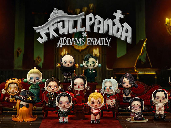 SKULLPANDA × THE ADDAMS FAMILY シリーズ 12個入りBOX[POPMART]《在庫