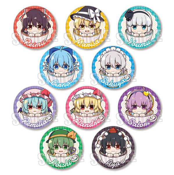トレーディング缶バッジ 東方Project かっぷいん 10個入りBOX