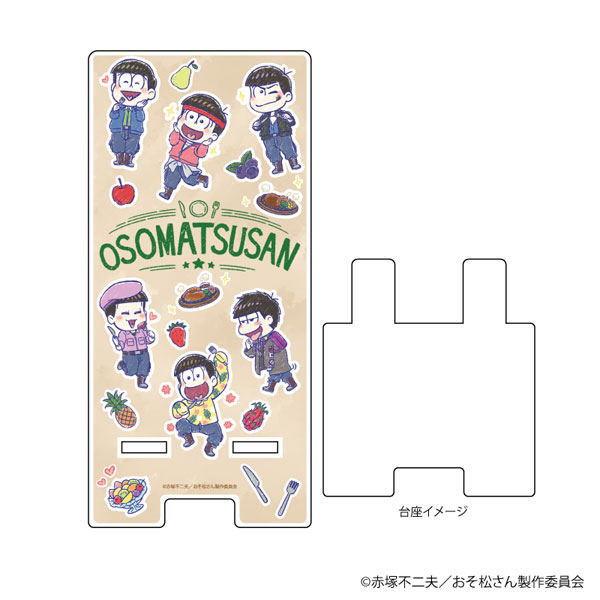 スマキャラスタンド「おそ松さん～ヒピポ族と輝く果実～」03/集合デザイン(グラフアート)[A3]《在庫切れ》