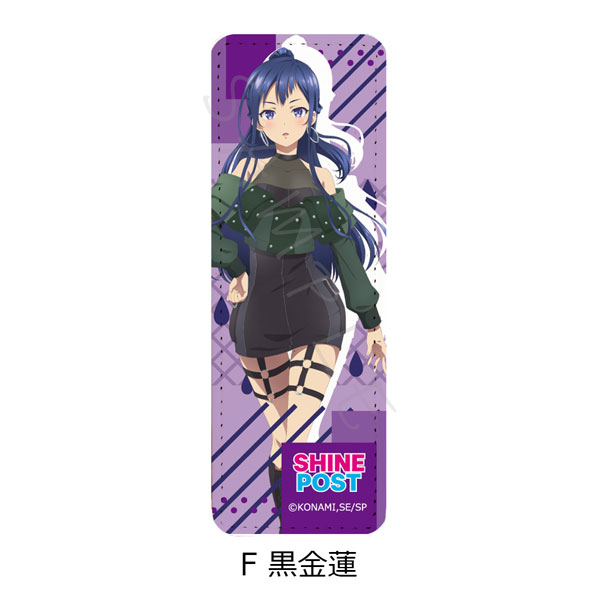 シャインポスト』レザーバッジ (ロング) F (黒金蓮)[シンク