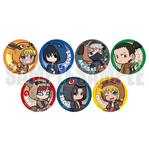 NARUTO トレーディング缶バッジ きぐるみパジャマver. 全7種 NARUTO トレーディング缶バッジ きぐるみパジャマver. 全7種