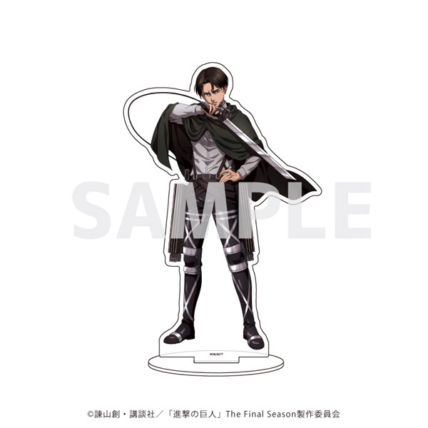 進撃の巨人 リヴァイ 決戦前夜 アクリルフィギュア 進撃の巨人 描き下ろしアクリルフィギュアS2 リヴァイ (決戦前夜