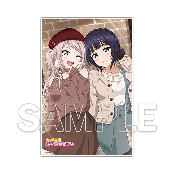 『ラブライブ！虹ヶ咲学園スクールアイドル同好会』ミニアクリルプレート 果林＆嵐珠[KADOKAWA]《在庫切れ》