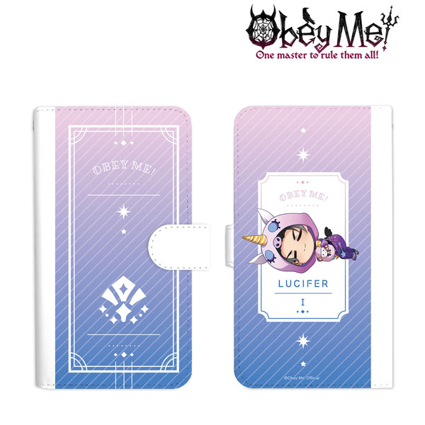 Obey Me！ ルシファー ちびころ 手帳型スマホケース Lサイズ[アルマビアンカ]《在庫切れ》