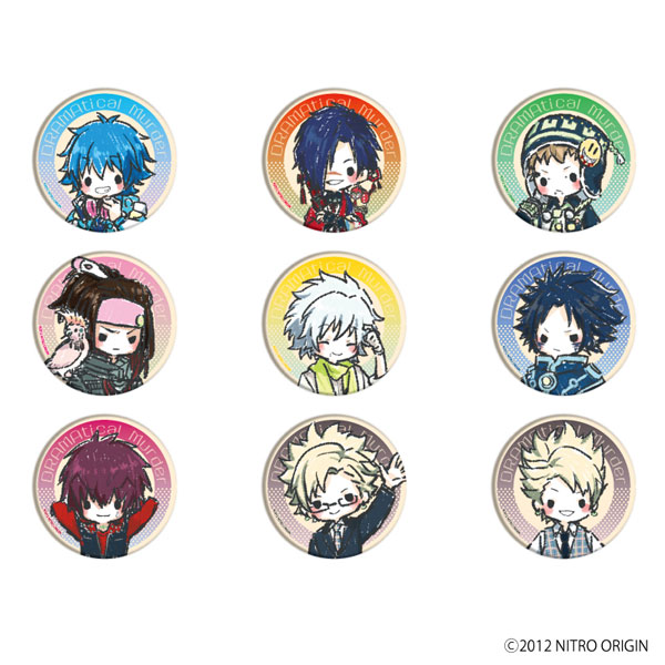 DRAMAtical Murder 缶バッジ クリア 原画展 缶バッジ「DRAMAtical Murder」01/レトロアート 9個入りBOX[A3