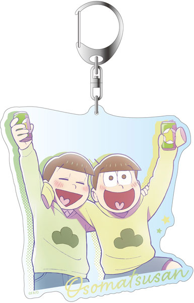 おそ松さん 描き下ろし チョロ松＆十四松(秋) アクリルキーホルダー[エムズファクトリー]《在庫切れ》